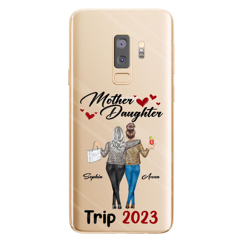 Liebe Pferde – Personalisierte transparente Handyhülle für Mütter