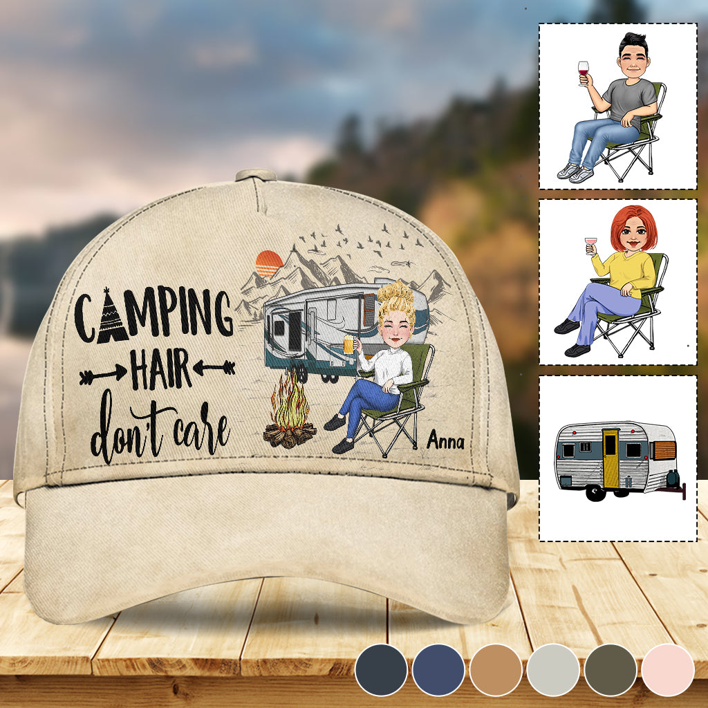Campingfrisur egal – Personalisierte klassische Campingmütze