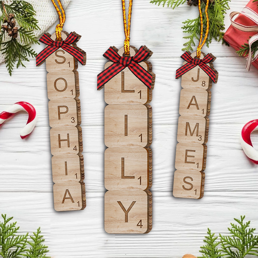 Scrabble-Name - Personalisierter Familienschmuck