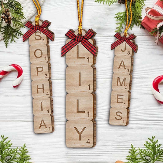 Scrabble-Name - Personalisierter Familienschmuck