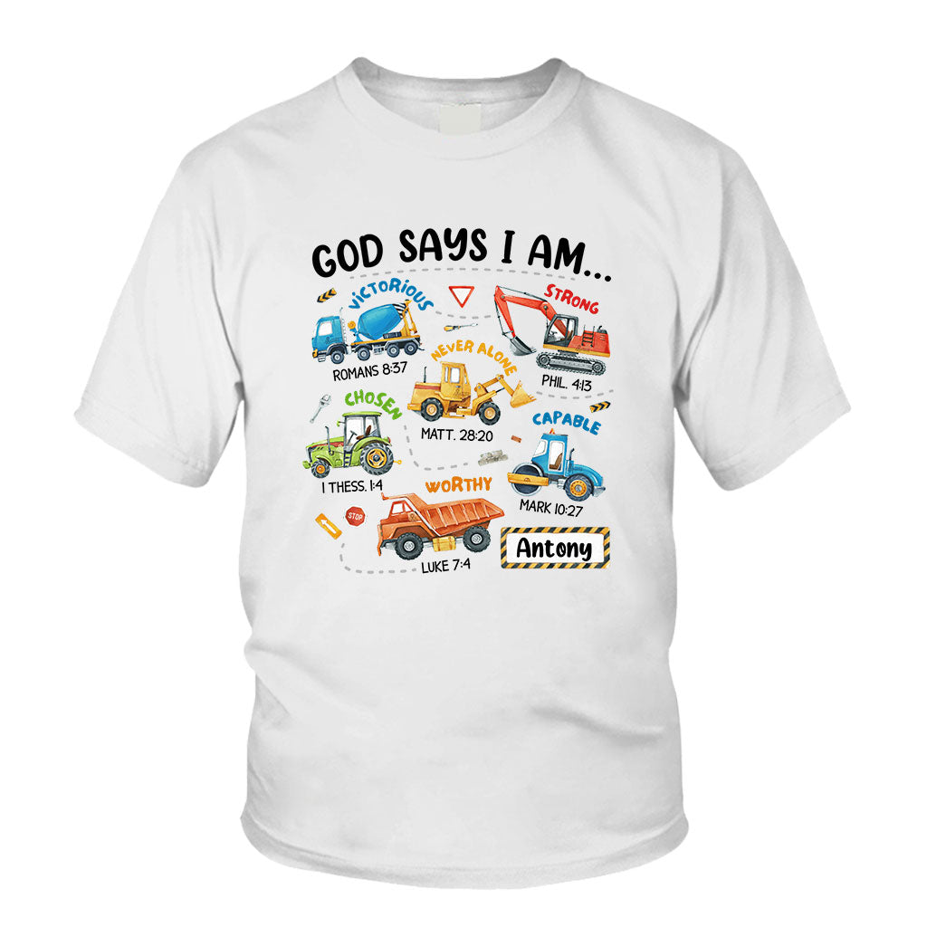 Gott sagt, ich bin es – personalisiertes Kinder-T-Shirt