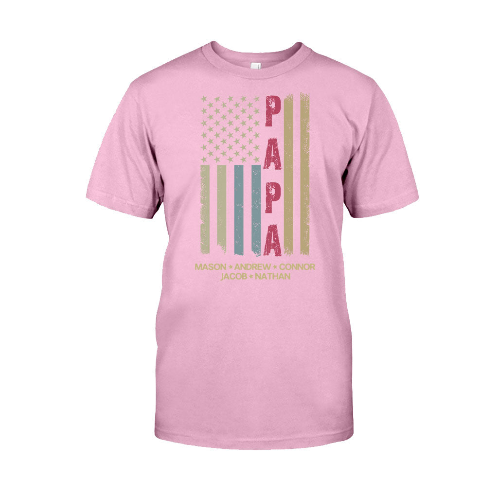 Personalisiertes Opa-T-Shirt & Hoodie mit amerikanischer Flagge