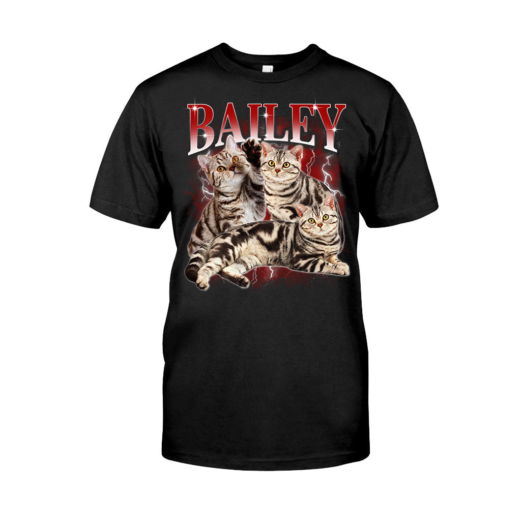 Individuell gestaltetes Bootleg-Rap-T-Shirt – Geschenk für Hunde- und Katzenliebhaber – Personalisiertes T-Shirt und Hoodie