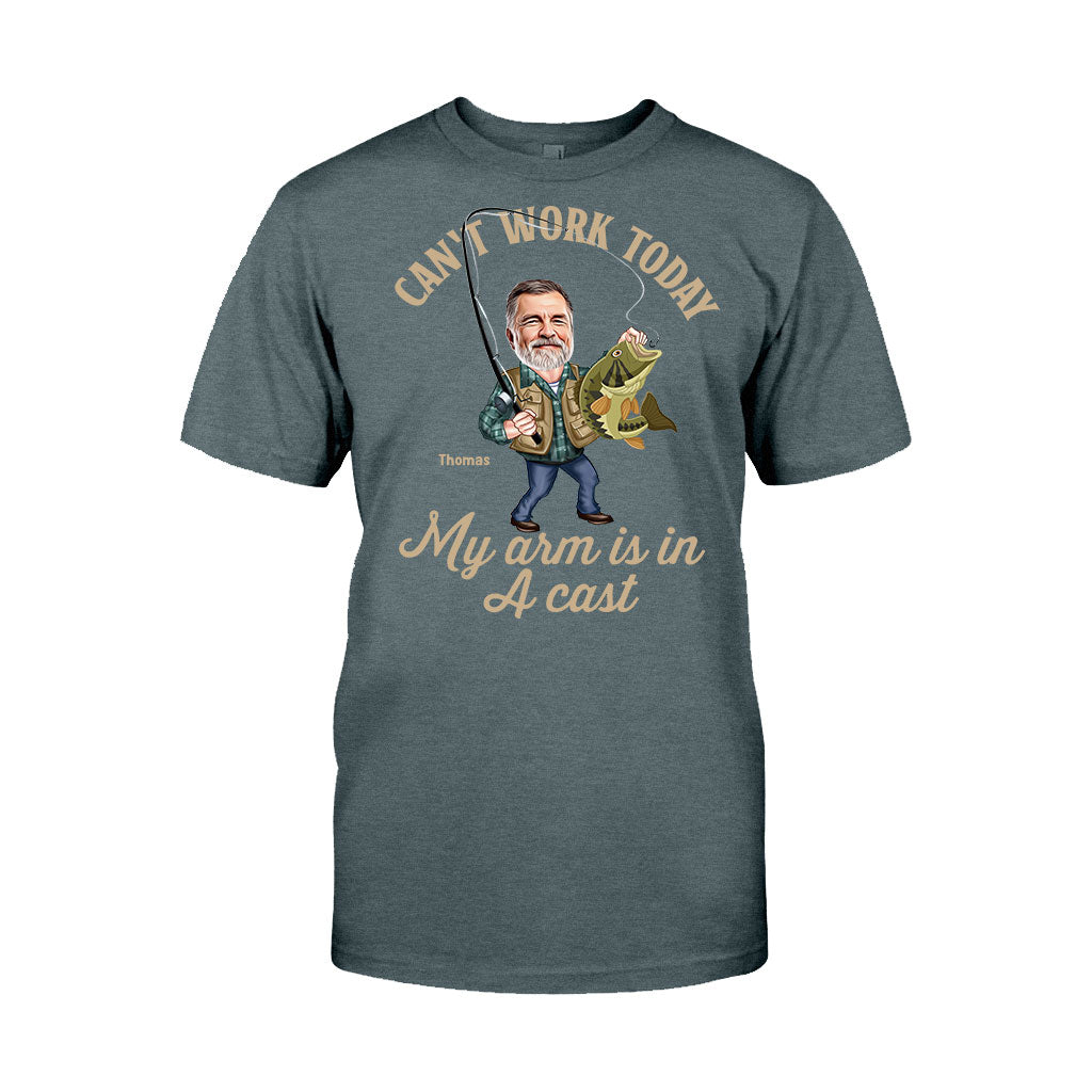 Photo Inserted Funny Fishing - Personalized Fishing T-shirt & Hoodie