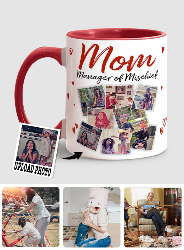 Mama, die Meisterin des Unfugs – Personalisierte Tasse mit Muttermotiv