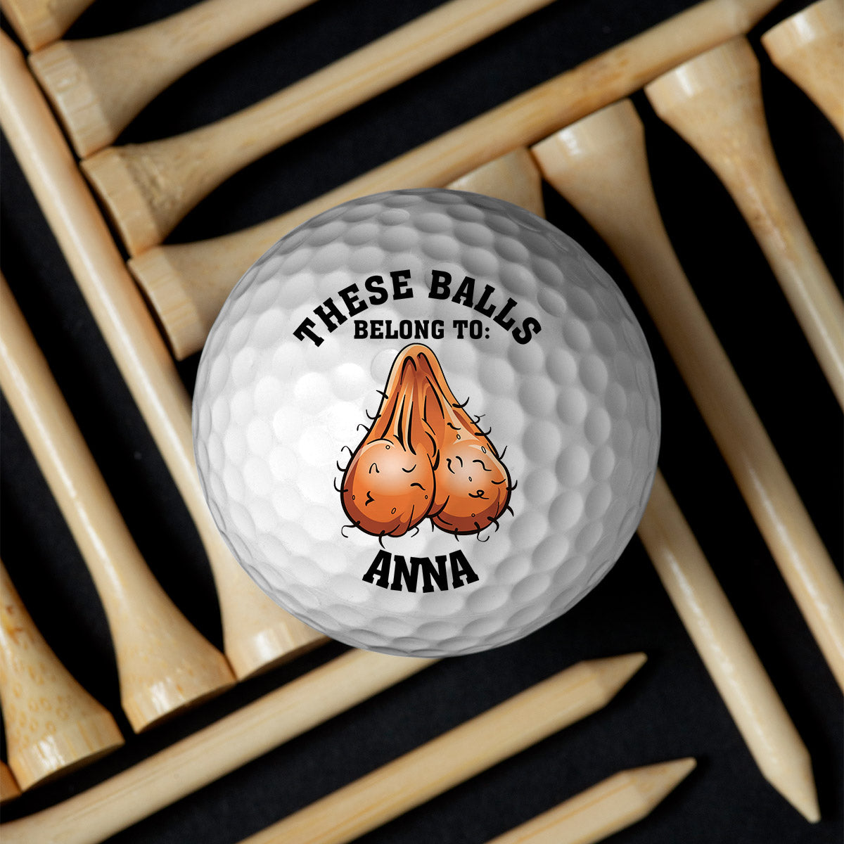 Diese Bälle gehören Ihm – Geschenk für ihn, Freund, Ehemann – Personalisierter Golfball