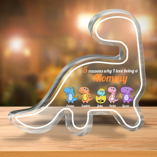 Reasons Why I love Being A Nana - Gift for grandma, mom, aunt, grandpa - Personalized Custom Shaped Acrylic Plaque