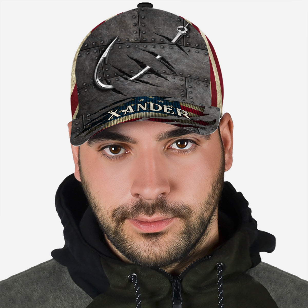 Angelhaken-Design – Personalisierte klassische Angelkappe