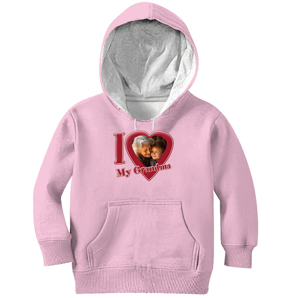 Ich liebe meine Oma/Nana/Mama... - Personalisiertes Oma-T-Shirt und Hoodie