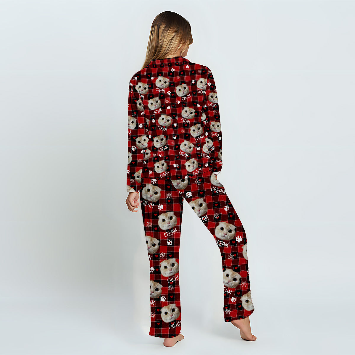 Personalisierte Haustierdecke mit Foto – Geschenk für Katzenliebhaber, Hundeliebhaber, Katzenfreunde – Personalisierter Pyjama mit Knopfleiste