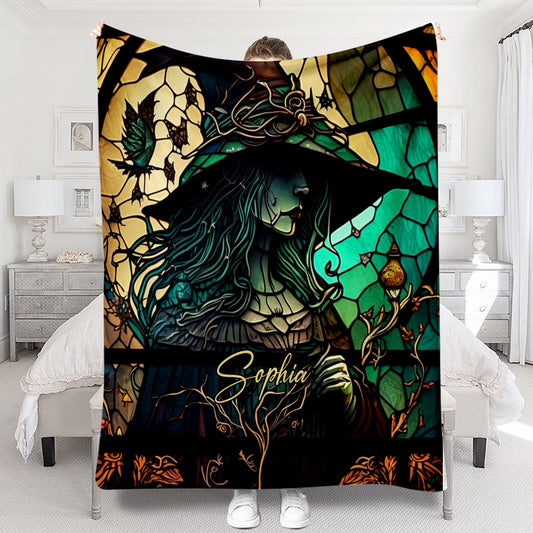 Mysterious Witch - Personalized Witch Blanket