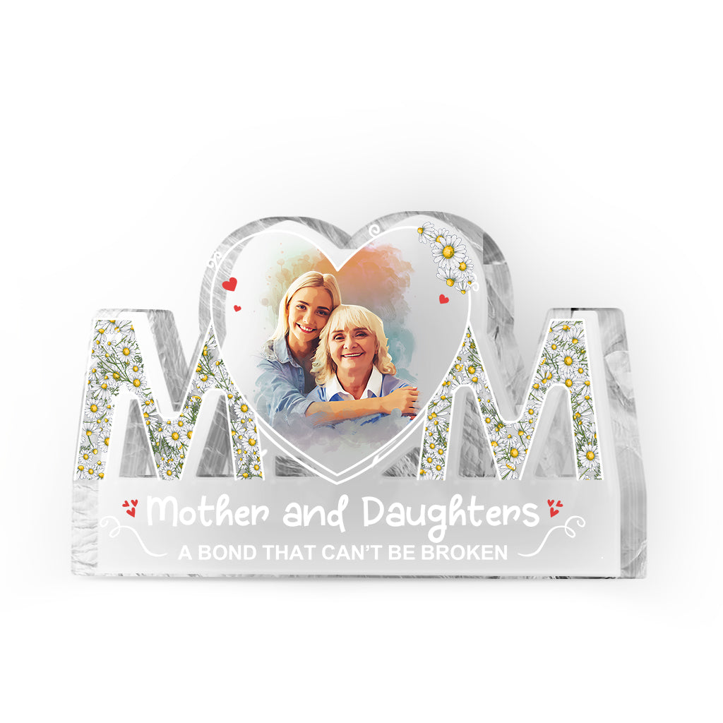 Mutter und Tochter – Personalisierte Acrylplakette in individueller Form für die Mutter