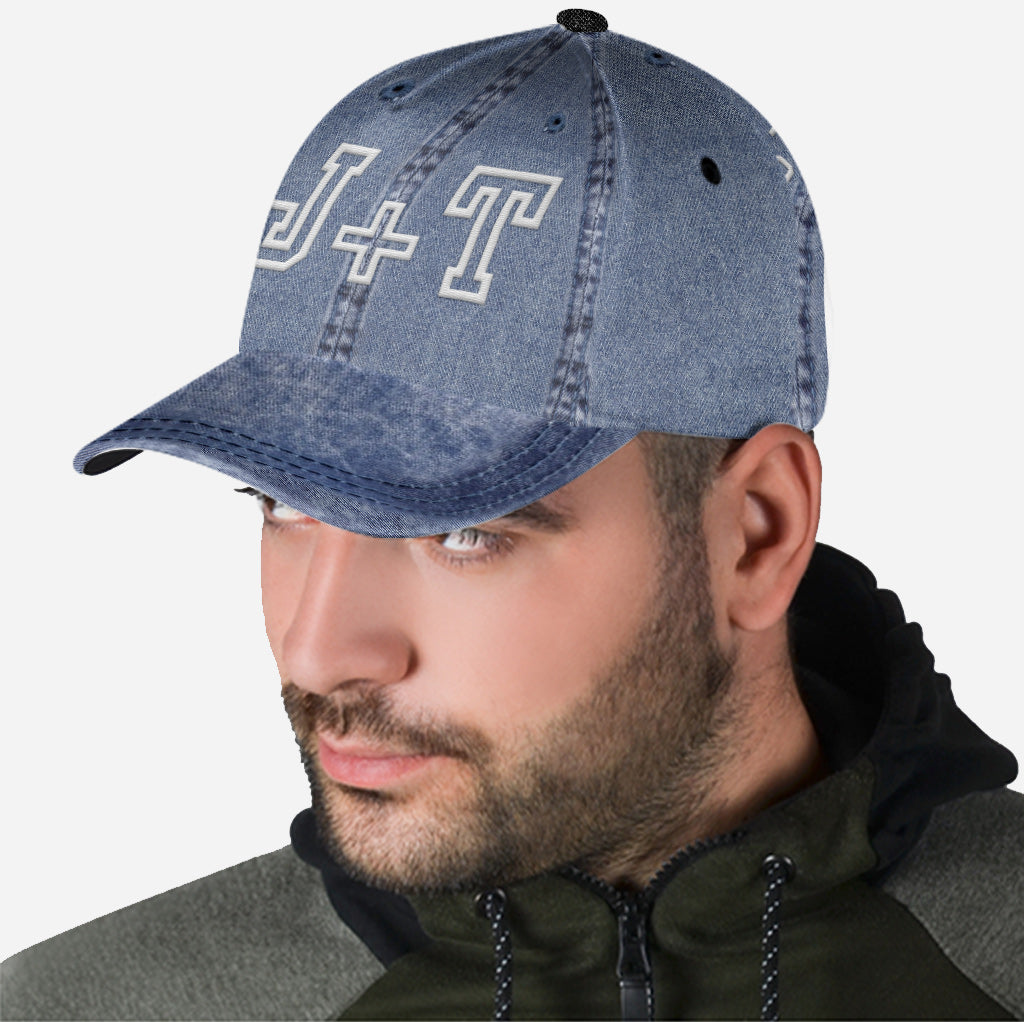 Beliebiger Name, beliebiges Jahrestagsdatum für Paare – personalisierte klassische Paarkappe