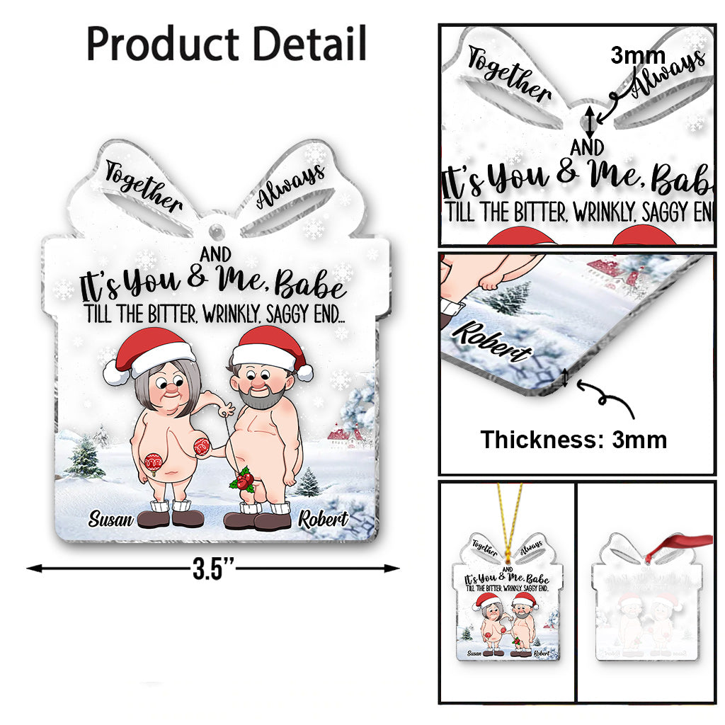 Für immer und ewig – Personalisierter transparenter Anhänger für Ehepaare