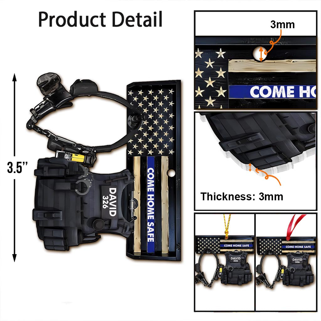 Komm sicher nach Hause – personalisierter Polizei-Anhänger