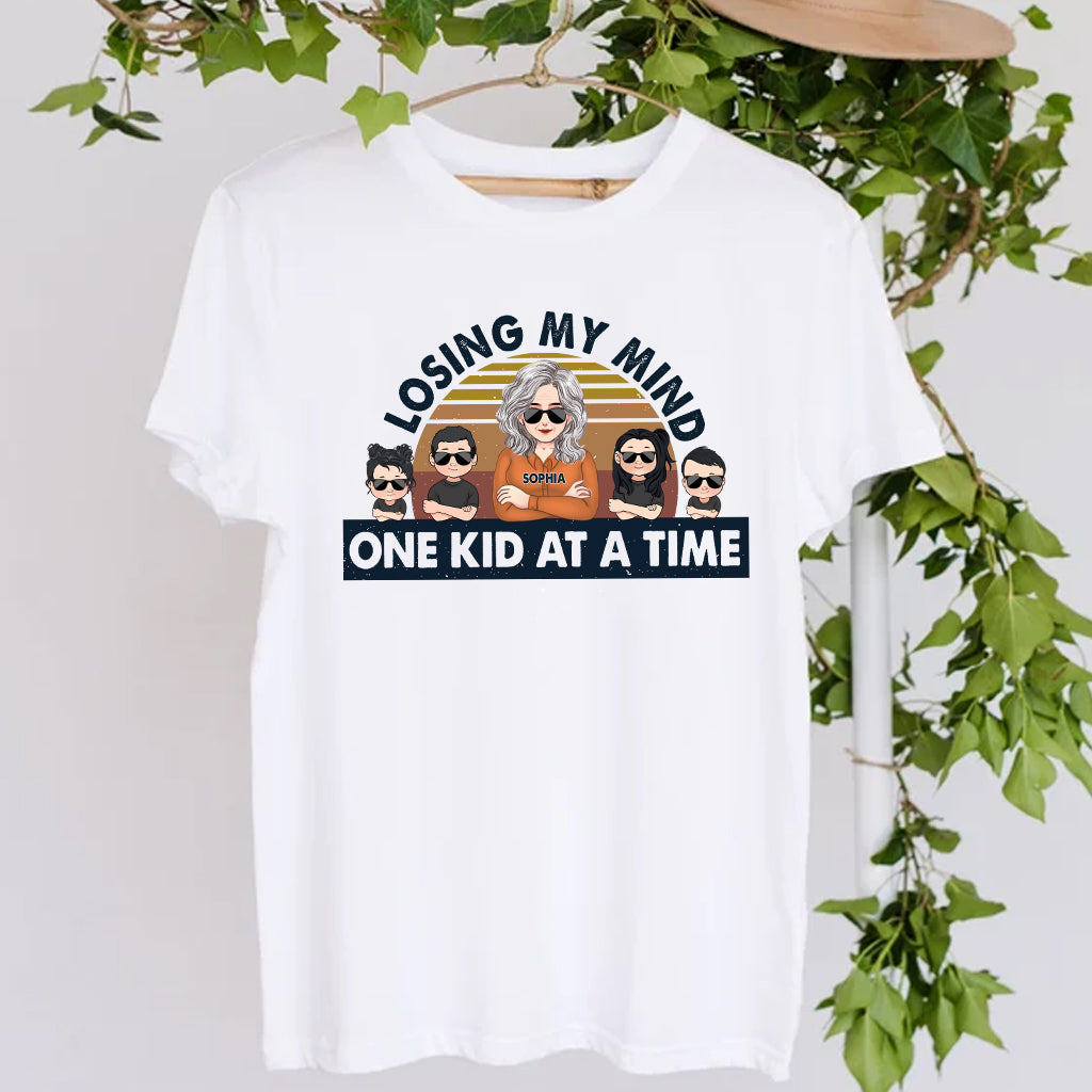 Losing My Mind One Kid At A Time - Gift for dad, dad - Personalized T-shirt And Hoodie