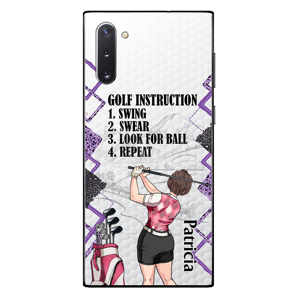 Just A Girl - Golf gift for her, wife, mom, grandma, girlfriend - Personalized Phone Case