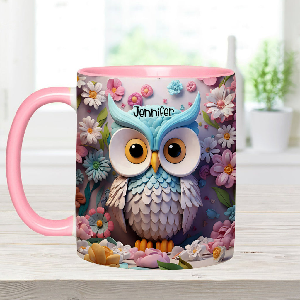 Coole Eule – Personalisierte Tasse mit Eulenmotiv