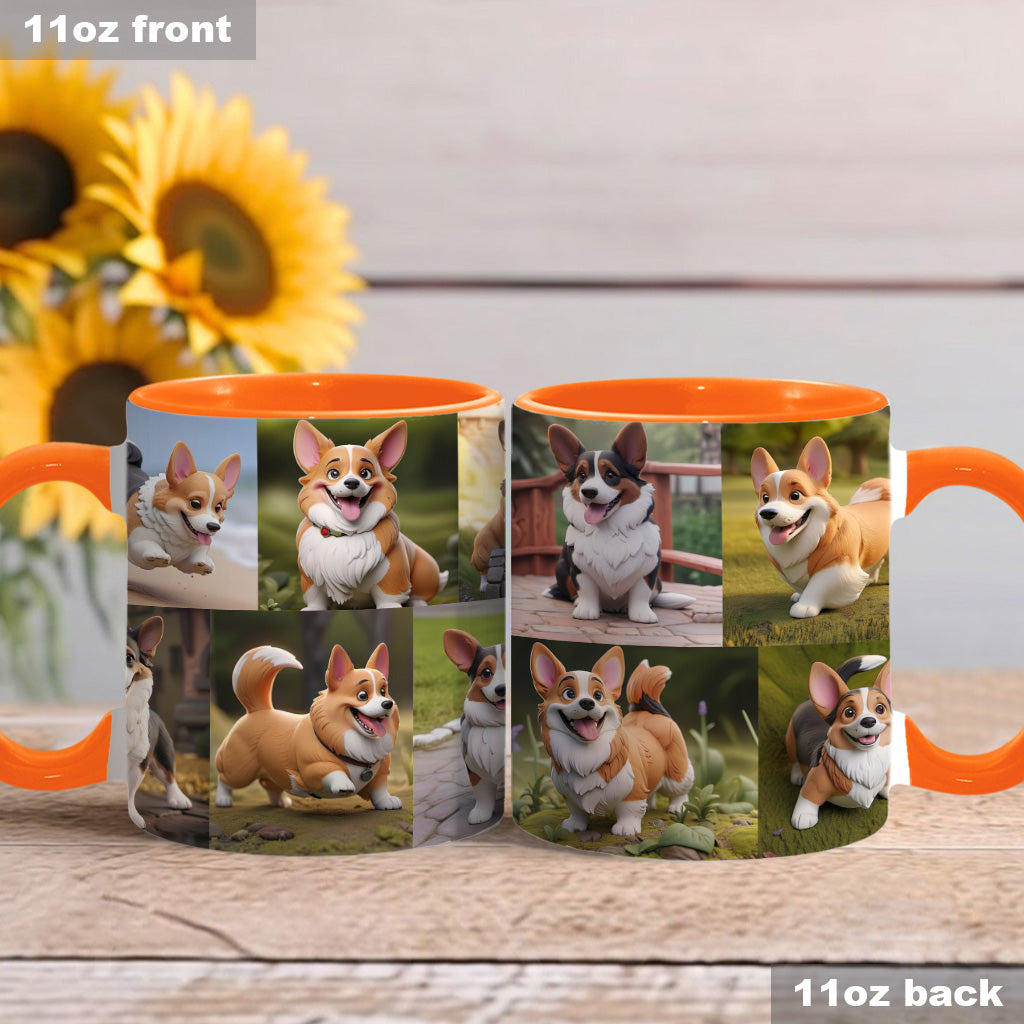 Cartoonisierte Haustierfoto-Collage – Geschenk für Hunde- und Katzenliebhaber – Personalisierte Tasse