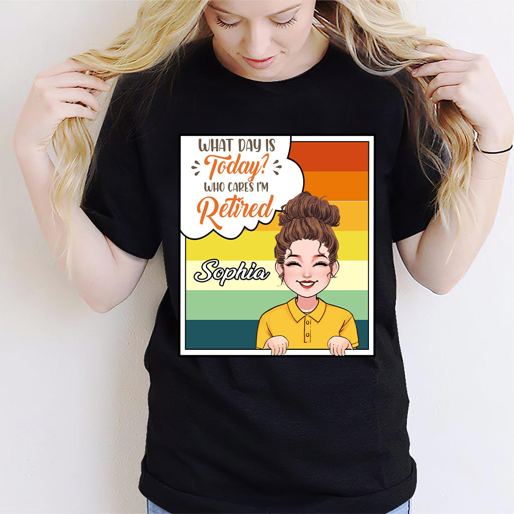 Welcher Tag ist heute? - Personalisiertes T-Shirt und Hoodie für Rentner