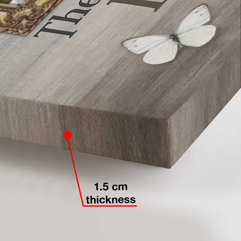 Weil ein geliebter Mensch im Himmel ist – Personalisierte Gedenkleinwand und Poster