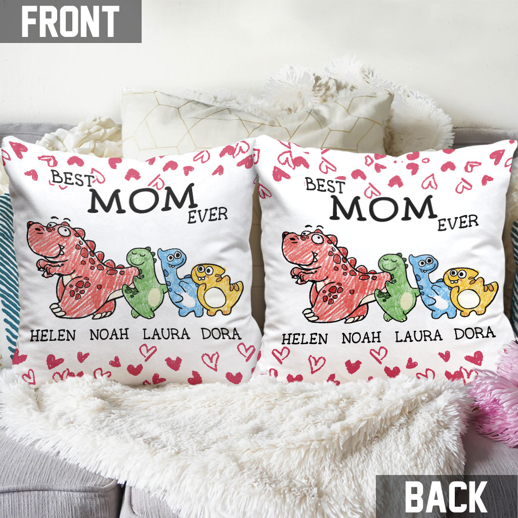 Best Mimisaurus Ever - Gift for grandma, mom, aunt - Personalized Throw Pillow