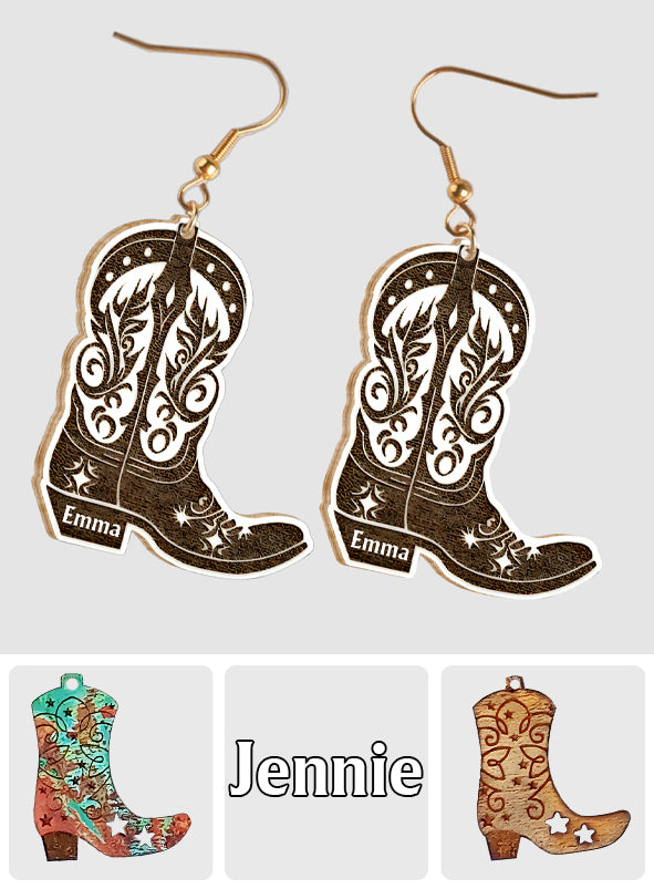 Pferdemädchen – Personalisierte Pferdeohrringe aus Holz