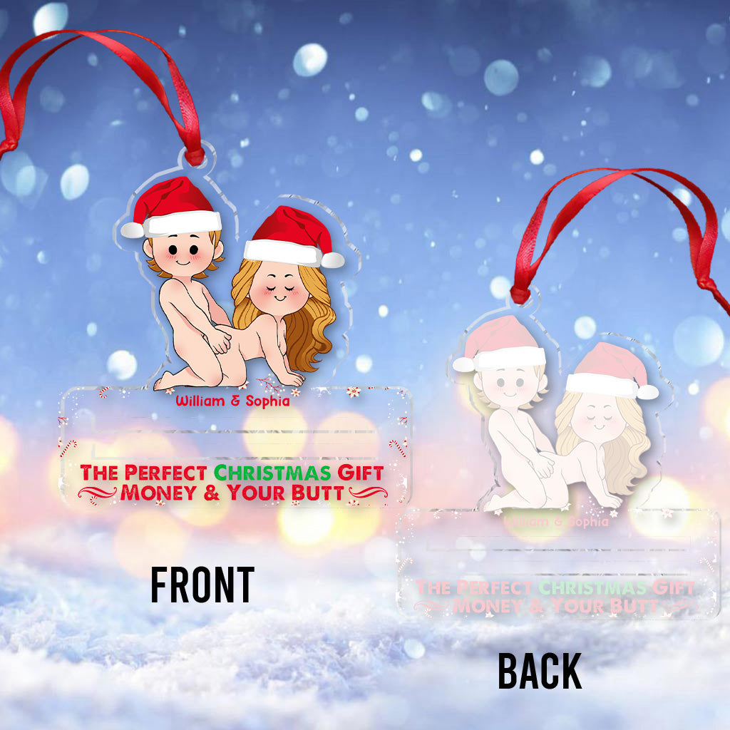 Das perfekte Weihnachtsgeschenk – Personalisierter transparenter Weihnachtsschmuck für Paare