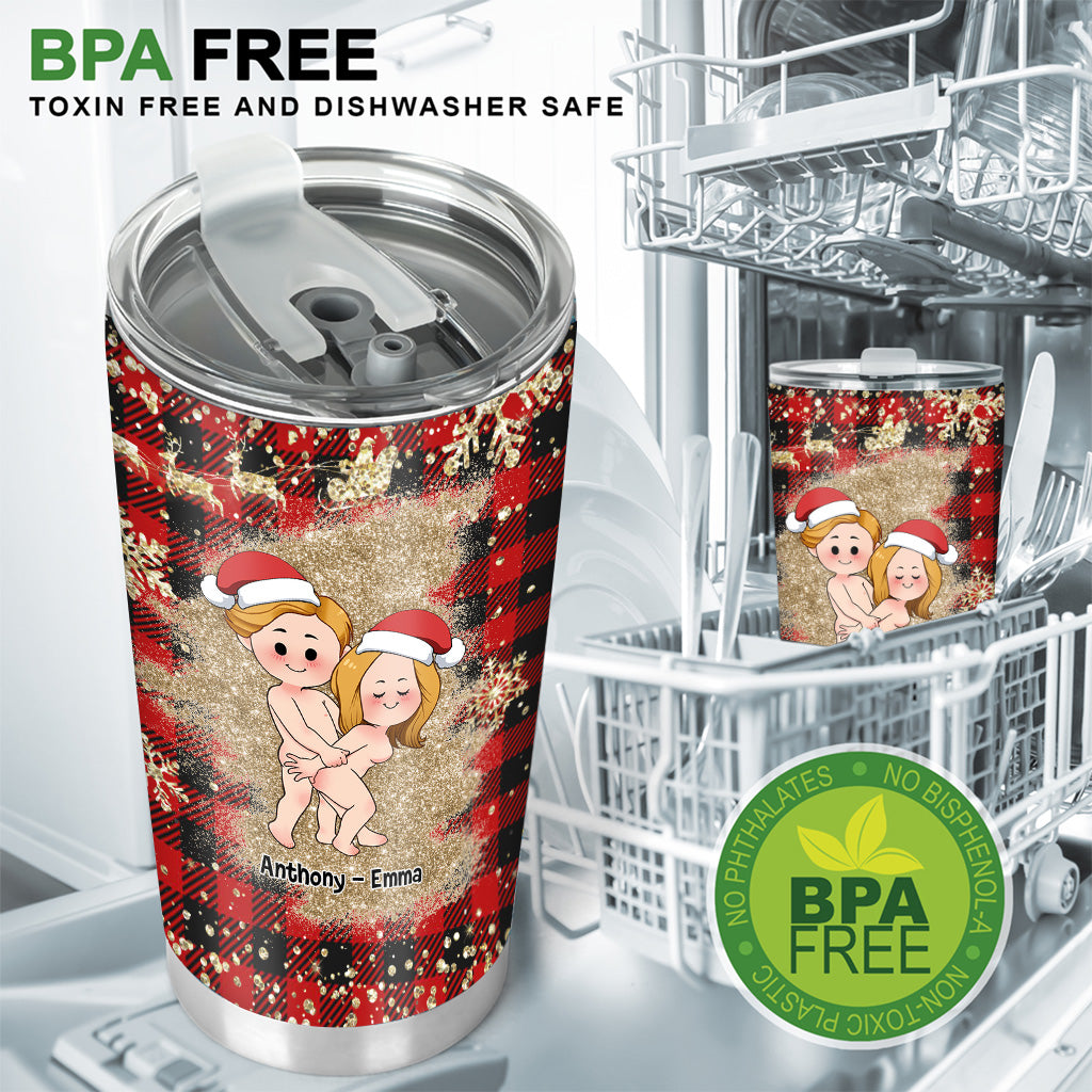 Of All Weird Things - Personalized Couple Tumbler