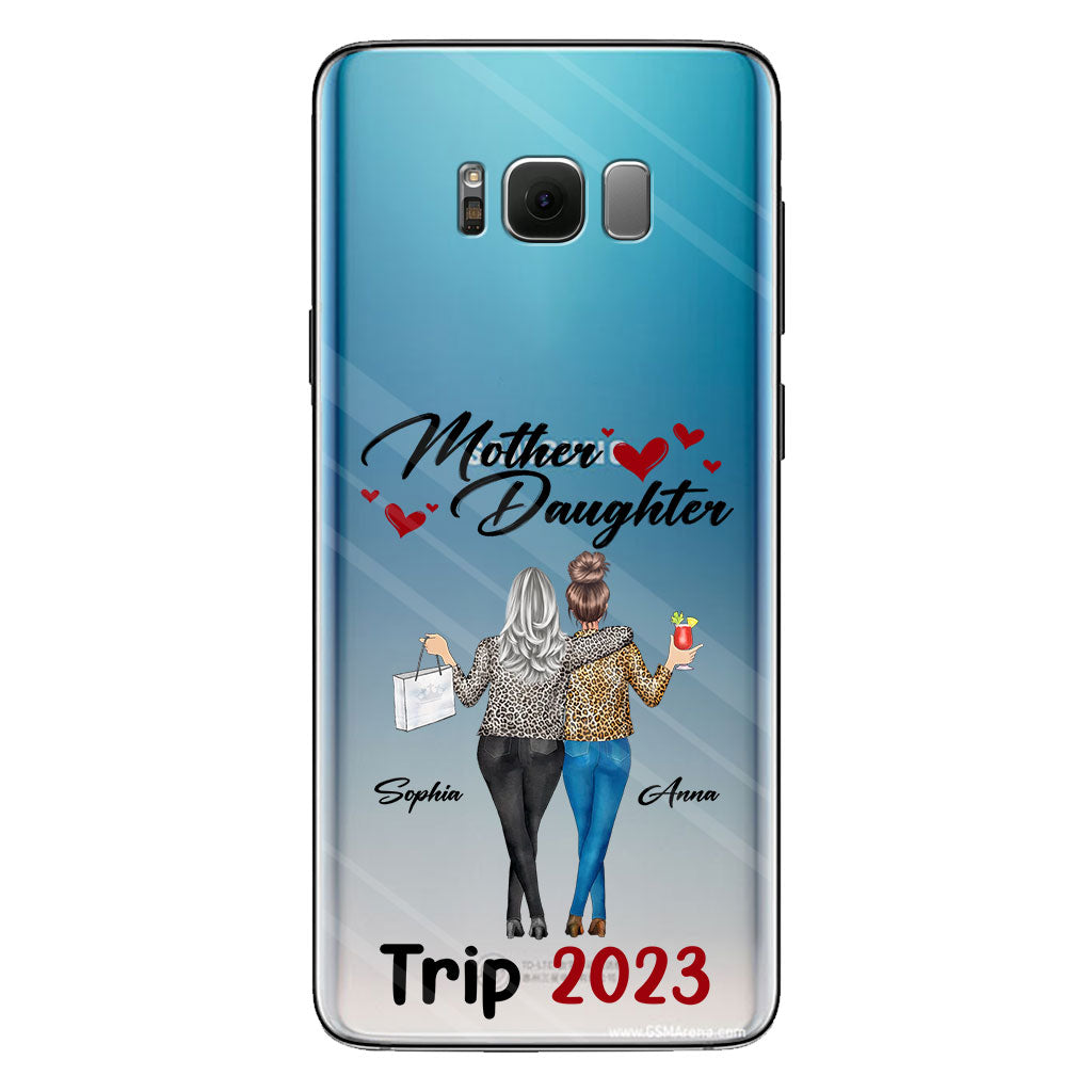 Liebe Pferde – Personalisierte transparente Handyhülle für Mütter