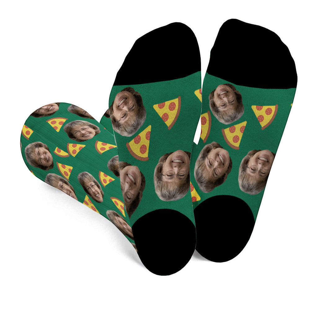 Funny Icon Pattern - Personalized Grandma Socks