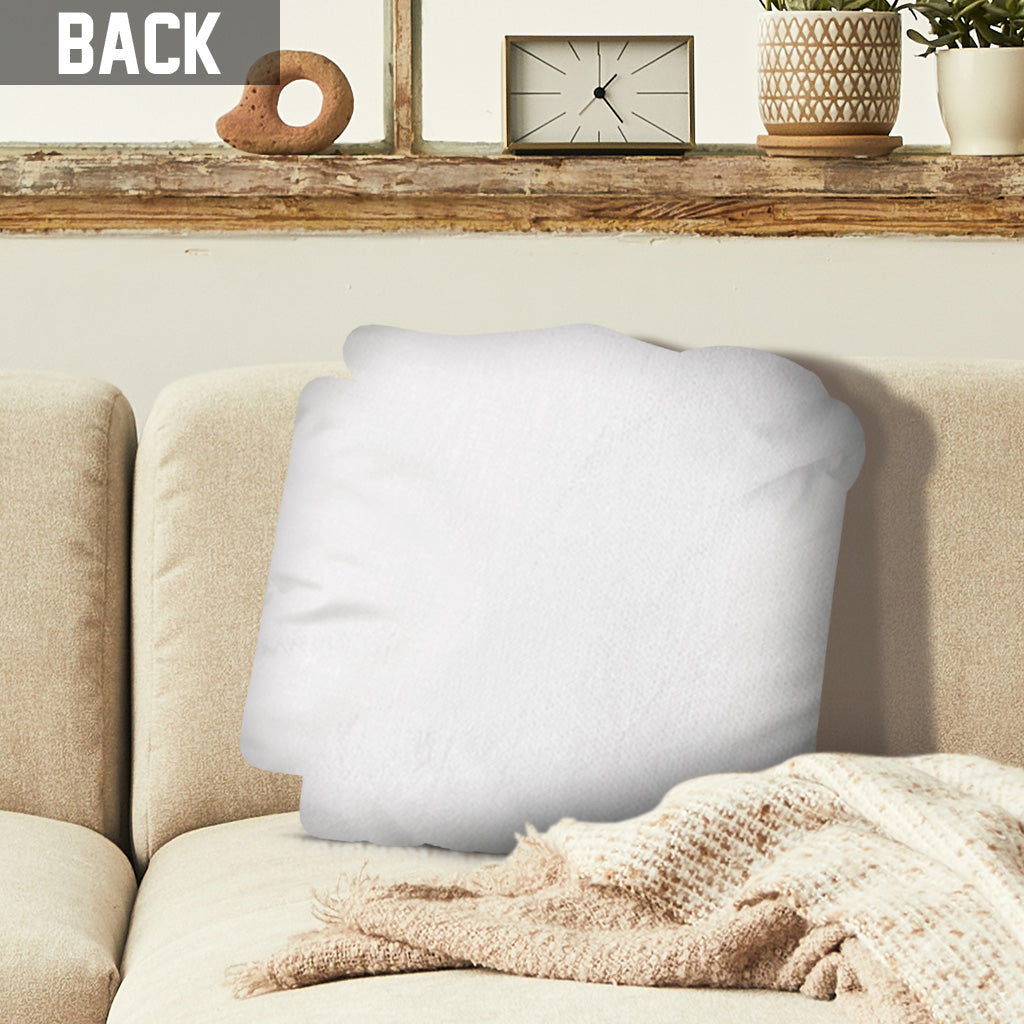 Einfach ein Mädchen, das Bücher liebt – personalisiertes, einseitig geformtes Buchkissen