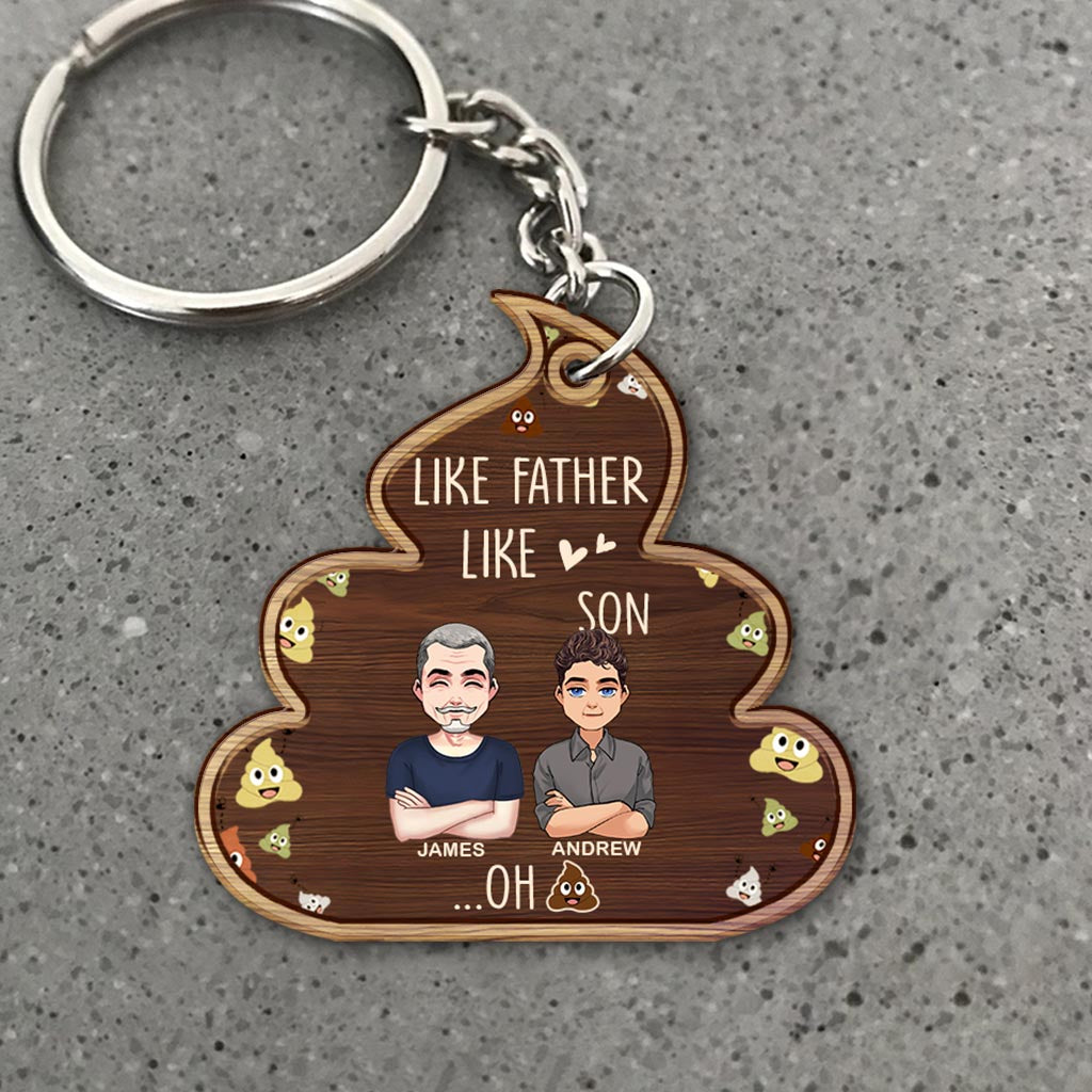 Like Father Like Daughter - Personalized Father Keychain