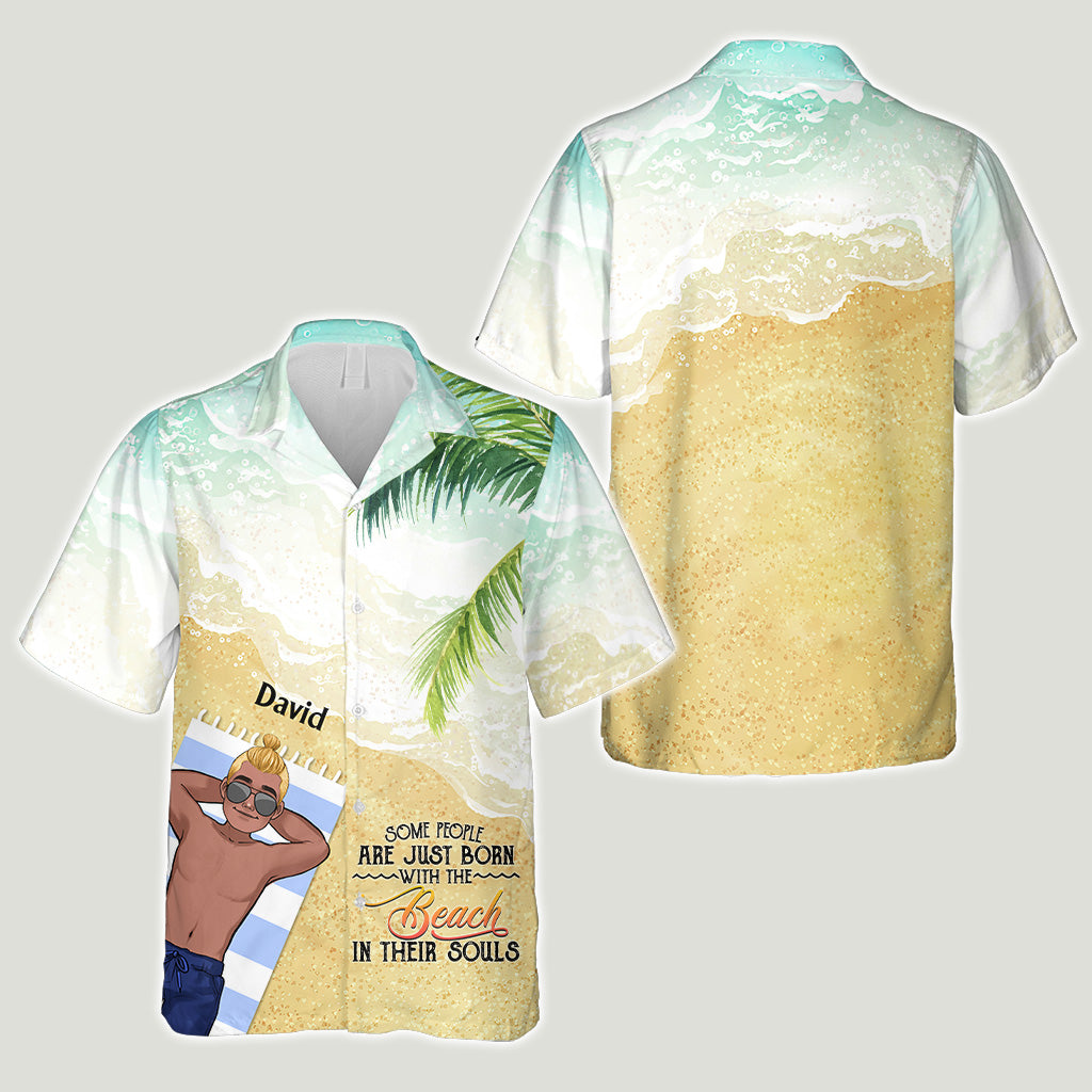 Der Strand ruft und ich muss gehen – Geschenk für Meeresliebhaber für Freunde, Schwester, Freundin, Ehefrau, Mutter, Bruder, Vater, Ehemann, Freund – Personalisiertes Hawaiihemd