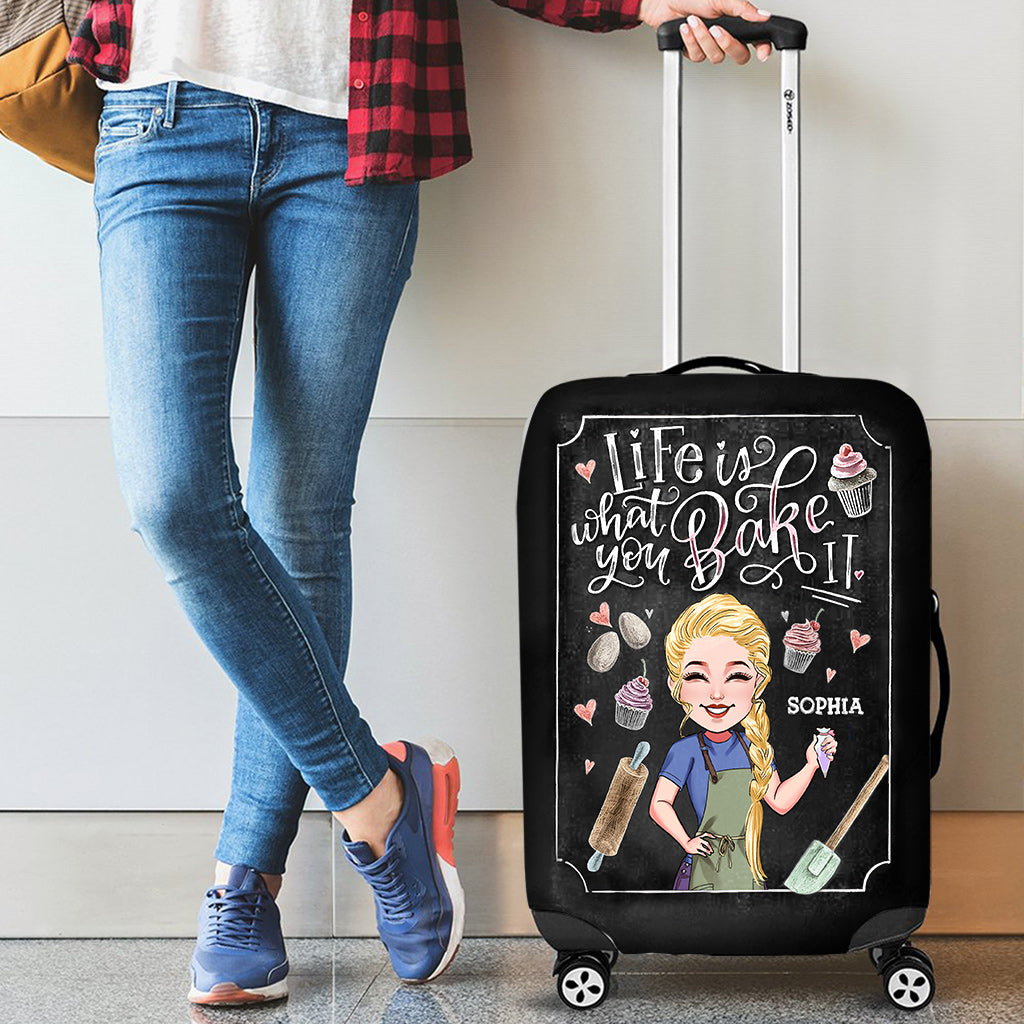 Life Is What You Bake It - Personalized Baking Luggage Cover