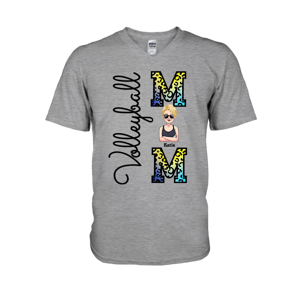 Volleyball-Mama – Personalisiertes Volleyball-T-Shirt und Hoodie