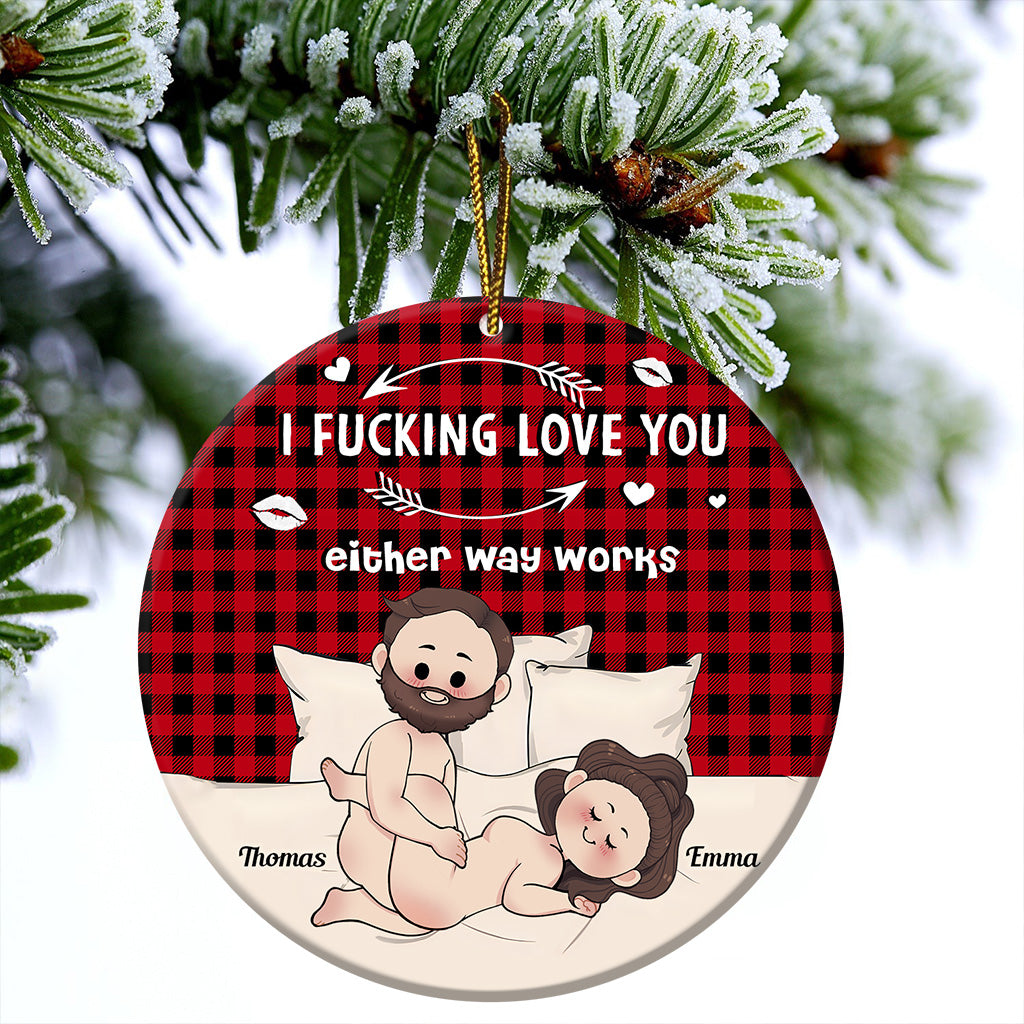 I Love You - Personalized Couple Ornament