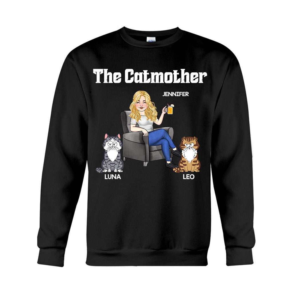 Die Katzenmutter – Personalisiertes Katzen-T-Shirt und Hoodie