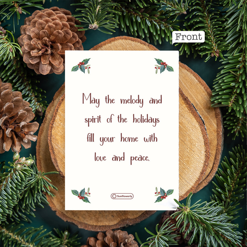 Frohe Weihnachten – Personalisierte Familiengrußkarte