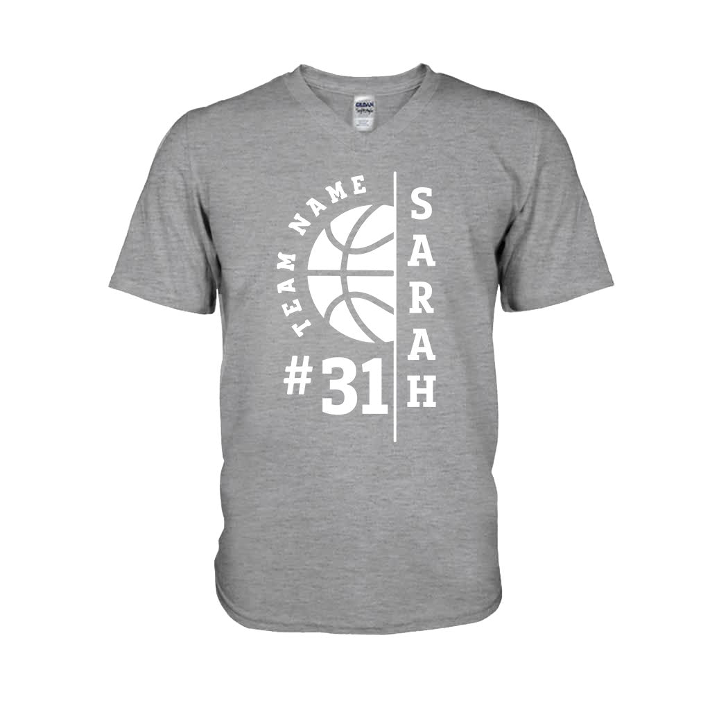 Liebe Basketball – Personalisiertes Basketball-T-Shirt und Hoodie