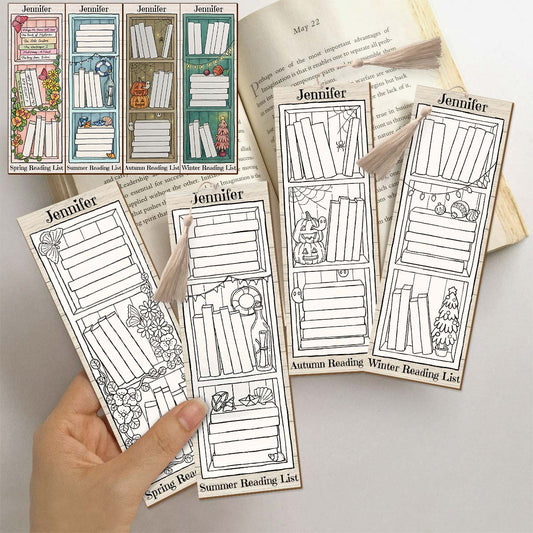 Leseliste für jede Jahreszeit – Personalisiertes Lesezeichen