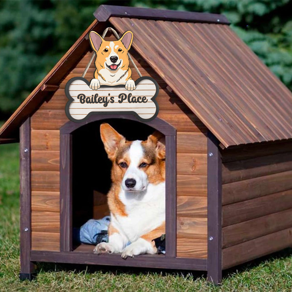 Buddy's Place - Personalisiertes Hunde-Holzschild