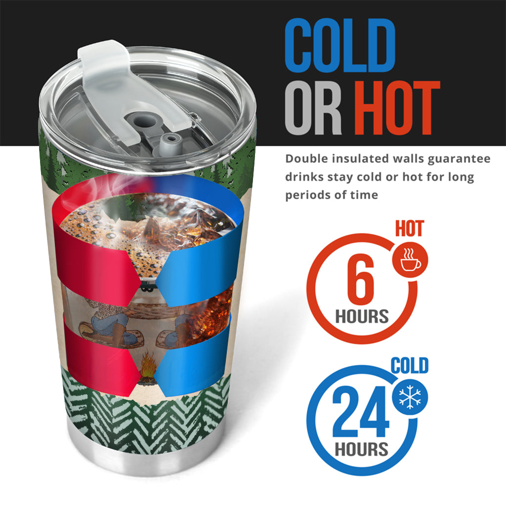 Die Mädchen trinken schon wieder - Personalisierter Campingbecher