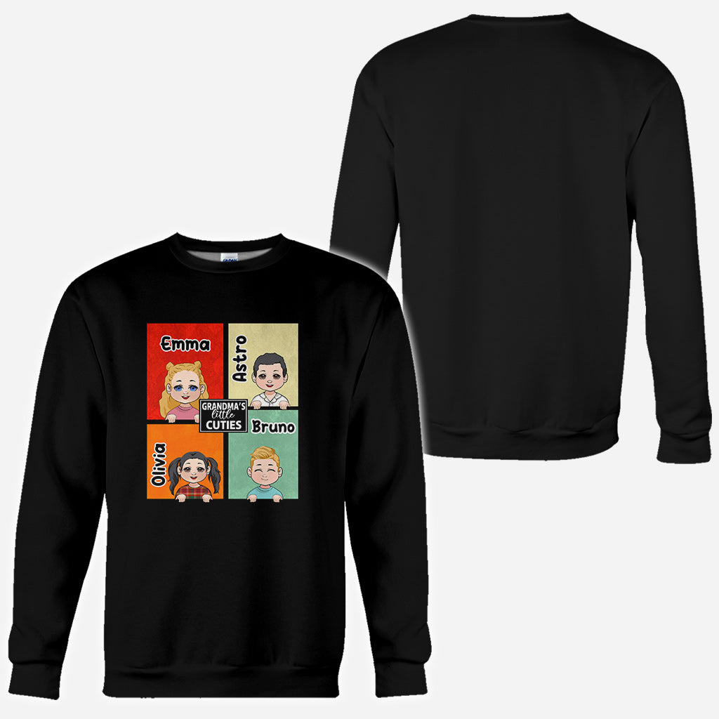 Omas kleine Lieblinge – Geschenk für Oma, Tante – Personalisiertes T-Shirt