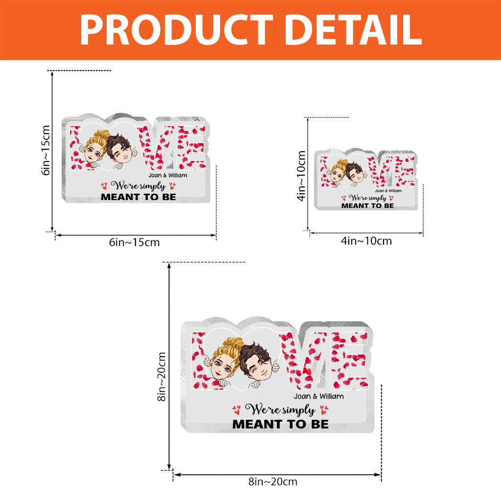 This Is Us – Geschenkidee für Paare (Ehemann, Ehefrau, Freund, Freundin, Hundeliebhaber) – Personalisierte Acrylplakette in individueller Form