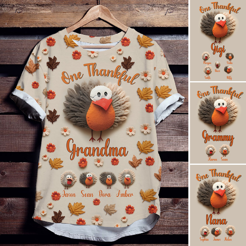 Eine dankbare Oma – Personalisiertes Oma-Shirt