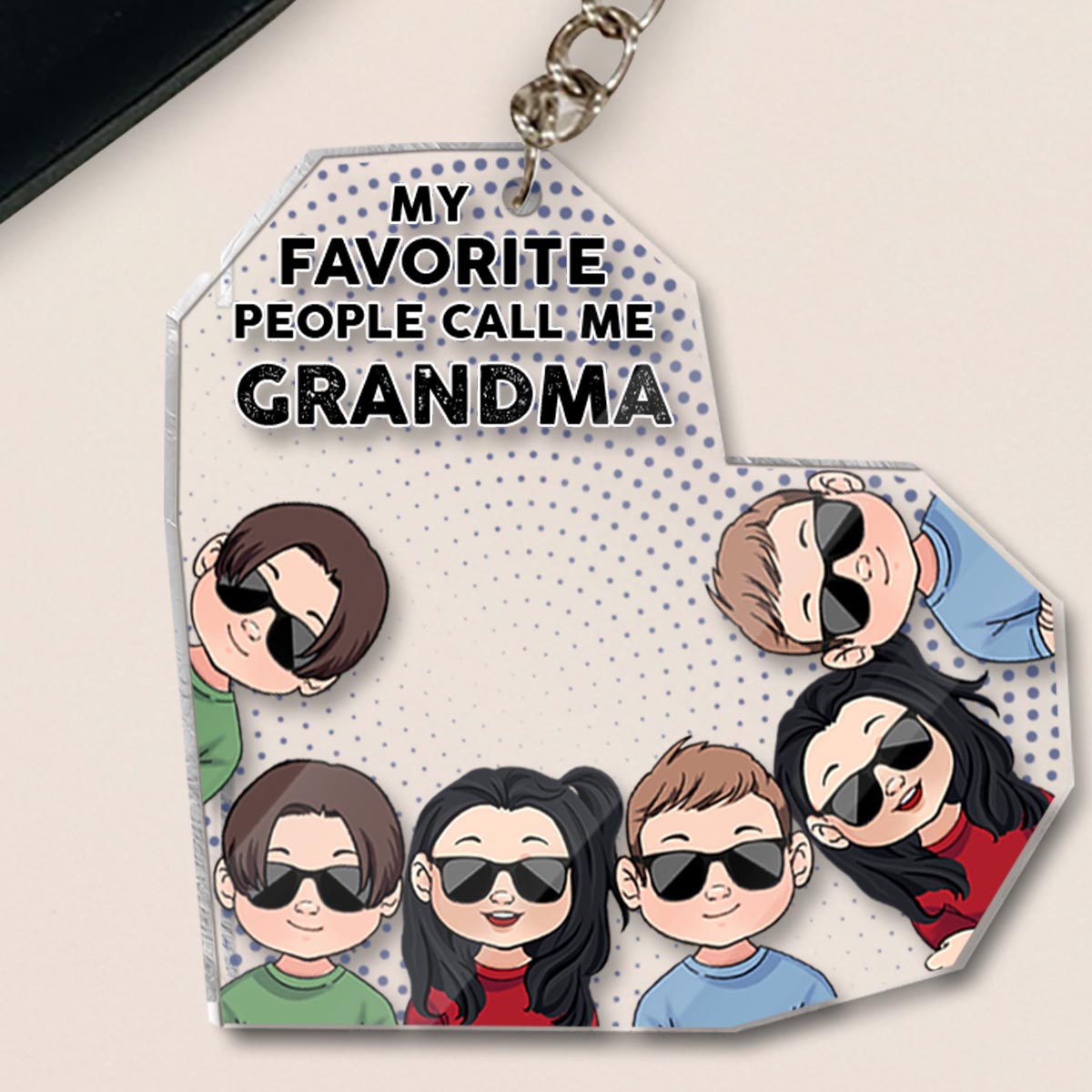 Meine Lieblingsmenschen – Geschenk für Opa, Papa, Mama, Oma, Onkel, Tante, Bruder, Schwester – Personalisierter Schlüsselanhänger