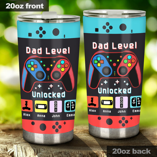 Gamer-Papa – Wie ein normaler Papa, nur viel cooler – Videospiel-Geschenk für Papa, Gamer – Personalisierter Trinkbecher