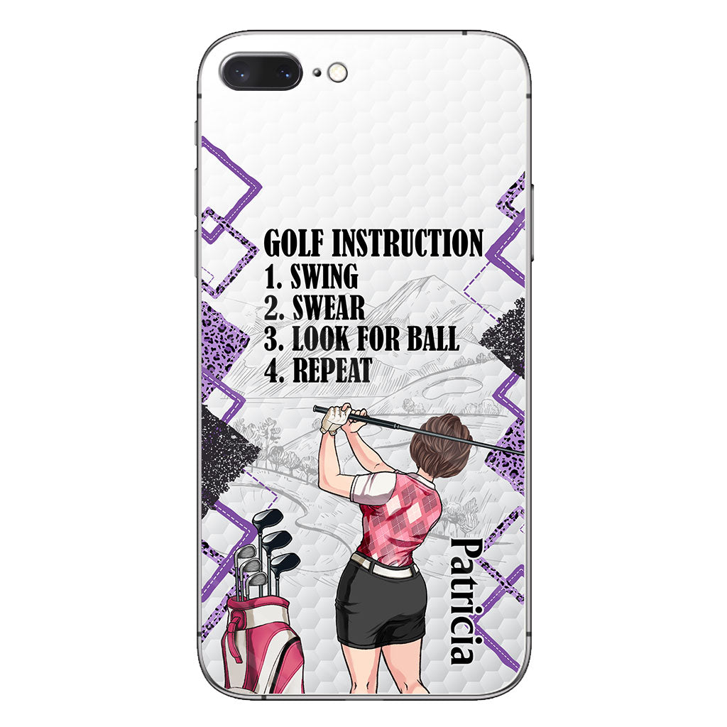 Just A Girl - Golf gift for her, wife, mom, grandma, girlfriend - Personalized Phone Case