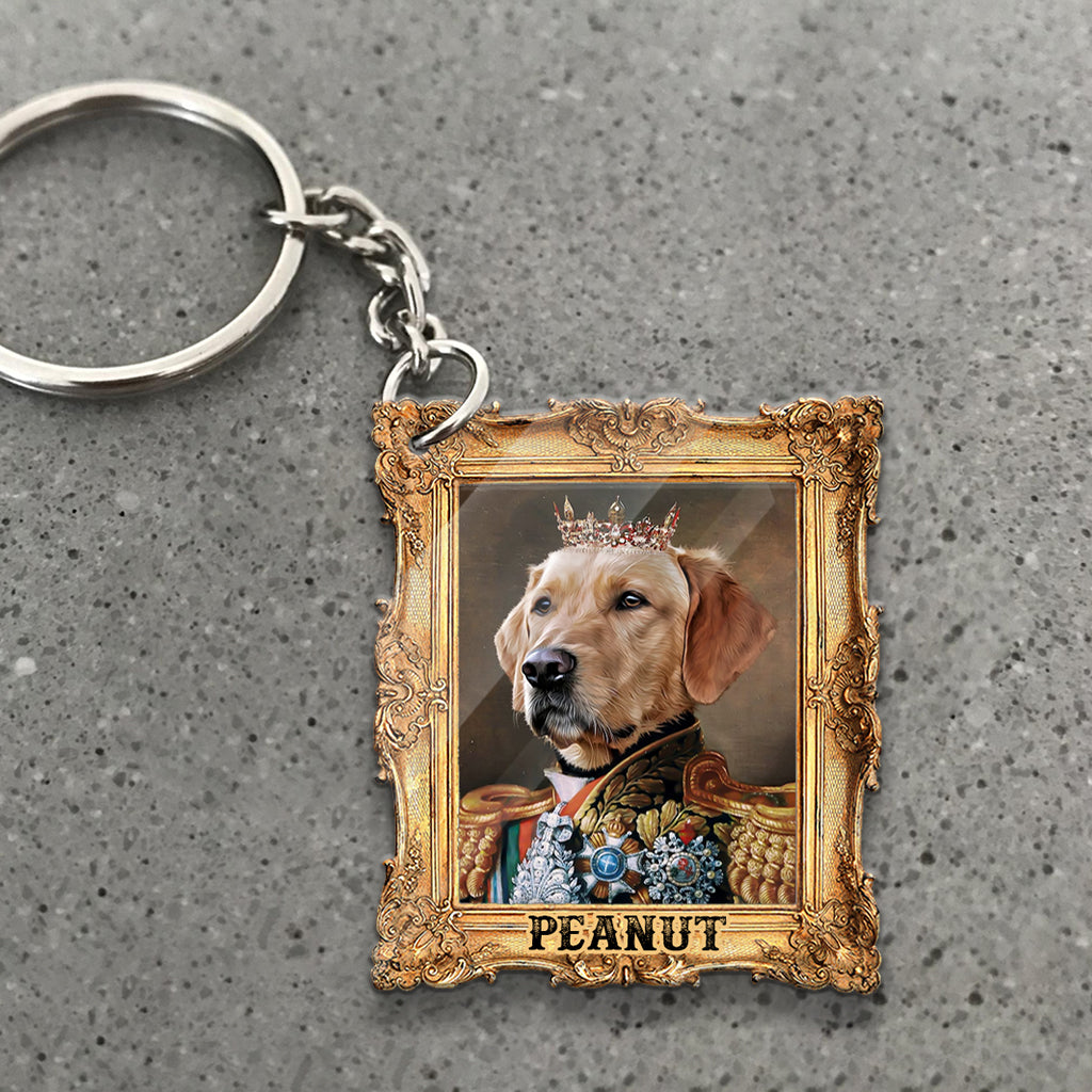 The King - Personalized Dog Keychain